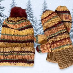 Knit Hat & Mittens